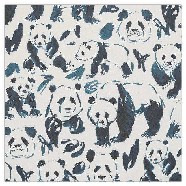 Tecido 1-2-3 Pandas Caçadas de PANDAS (Modelo)