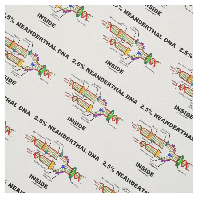 Tecido 2,5% Humor do Geek de Biologia do DNA Neandertal (Modelo)