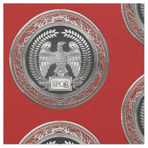 Tecido [300] Eagle imperial romano de prata