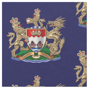 Tecido [300] Hong Kong - brasão 1959-1997