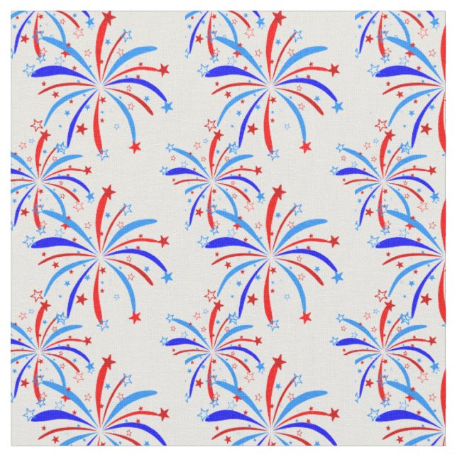 Tecido 4 de julho independência fogo de artifício (Detalhe)