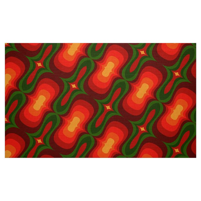 Tecido 50 60s 70s com modelo retrô (Fat Quarter)