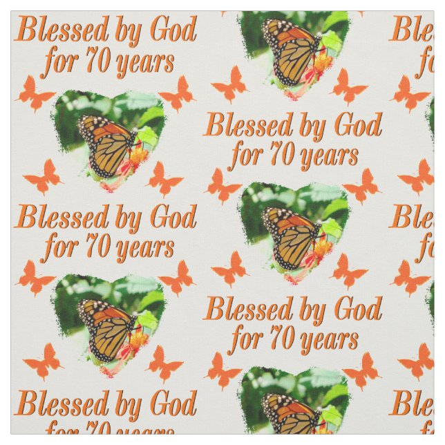 TECIDO 70 BIRTHDAY BOTTERFLY PHOTO DESIGN (Modelo)