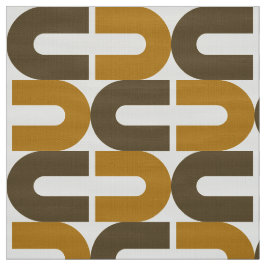 Tecido 70s Mod e padrão oval traçado pela retroação