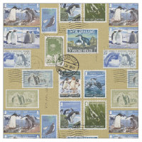 A Antártica - selos postais do pinguim
