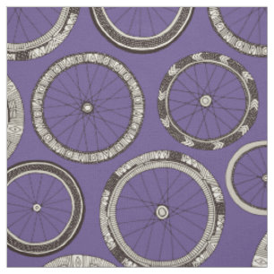 Tecido a bicicleta roda a violeta