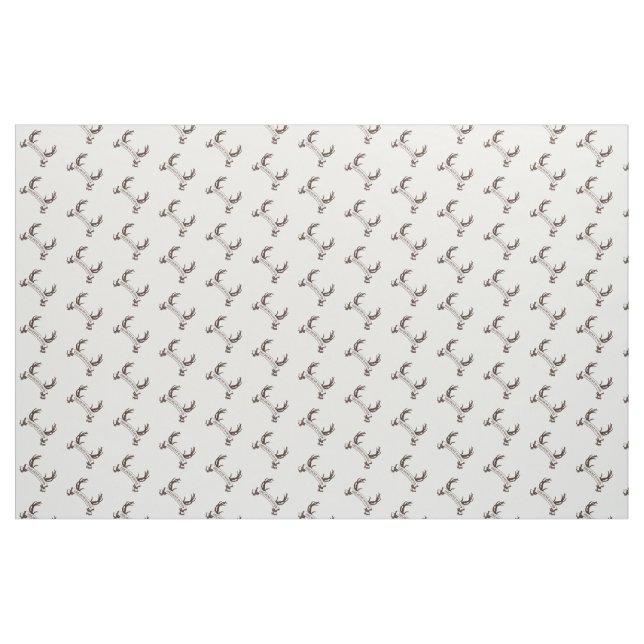 Tecido "A caça está sobre" a bandeira rústica do Antler (Fat Quarter)