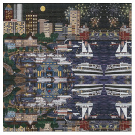 Tecido A cidade nunca dorme