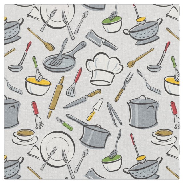 Tecido A cozinha utiliza ferramentas o teste padrão (Detalhe)