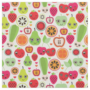 Tecido a fruta caçoa a maçã da ilustração