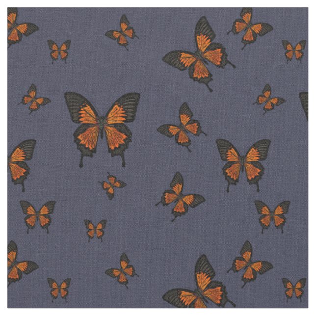 Tecido A laranja coloriu Butterfies, borboleta da cauda (Detalhe)