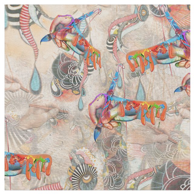 Tecido A linguagem dos símbolos de luz (Detalhe)