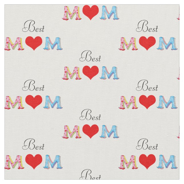 Tecido a melhor mamã - dia das mães (Detalhe)