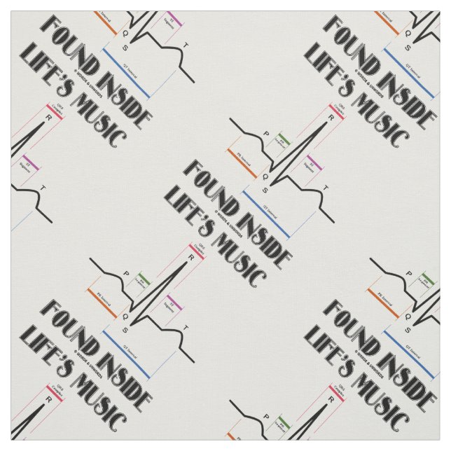 Tecido A música da vida encontrou um eletrocardiograma De (Modelo)