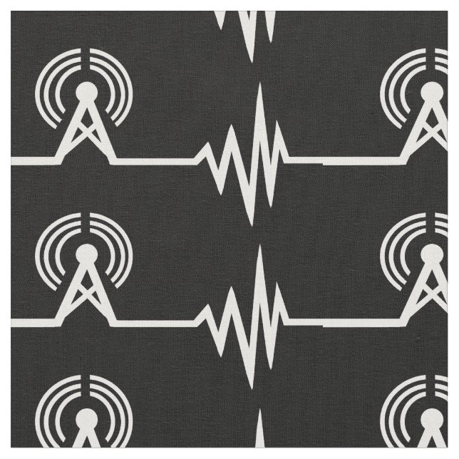 Tecido A onda da freqüência do transmissor de rádio (Detalhe)