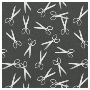Tecido A prata Scissors o teste padrão