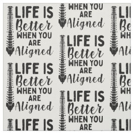 Tecido A vida do médico da coluna do Chiropractor está me