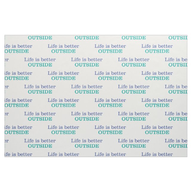 Tecido A vida é melhor parte externa (Fat Quarter)