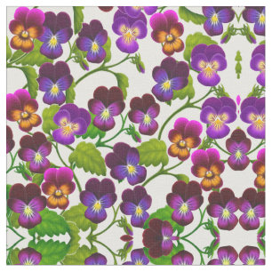 Tecido A viola do amor perfeito do jardim floresce o