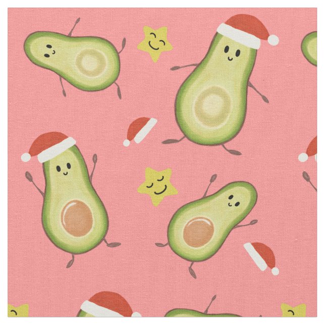 Tecido Abacates & Natal (Detalhe)