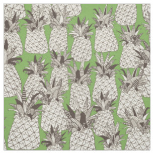 Tecido abacaxi verde