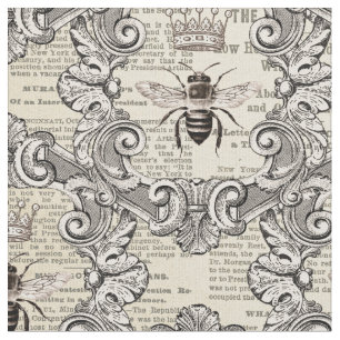 Tecido Abejas Vintage e Impressão de Jornal