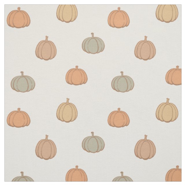Tecido Abóbora Neutra Boho Bege Halloween Outono Silencia (Modelo)