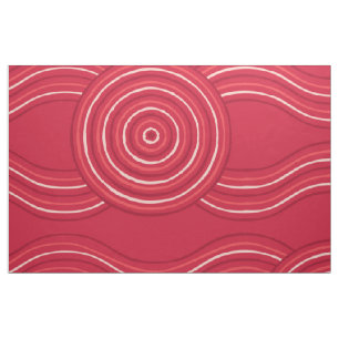 Tecido Aboriginal Art Waratah