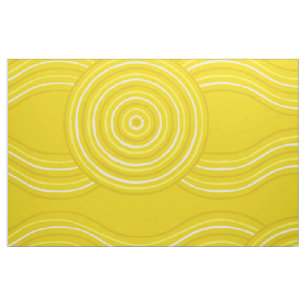 Tecido Aboriginal Art Wattle