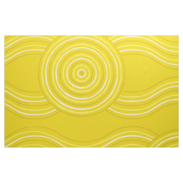 Tecido Aboriginal Art Wattle (Fat Quarter)