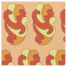 Tecido Abraçando Curvas (Amarelo, Vermelho, Laranja)