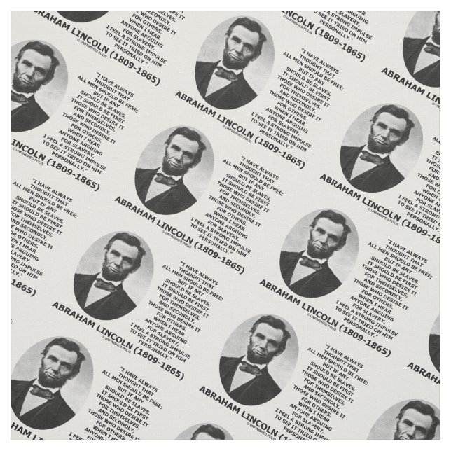 Tecido Abraham Lincoln todos os homens deve ser (Modelo)