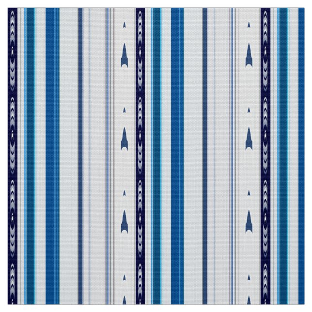 Tecido Abstract Symphony in Blue 5 (Vertical Lines) (Modelo)