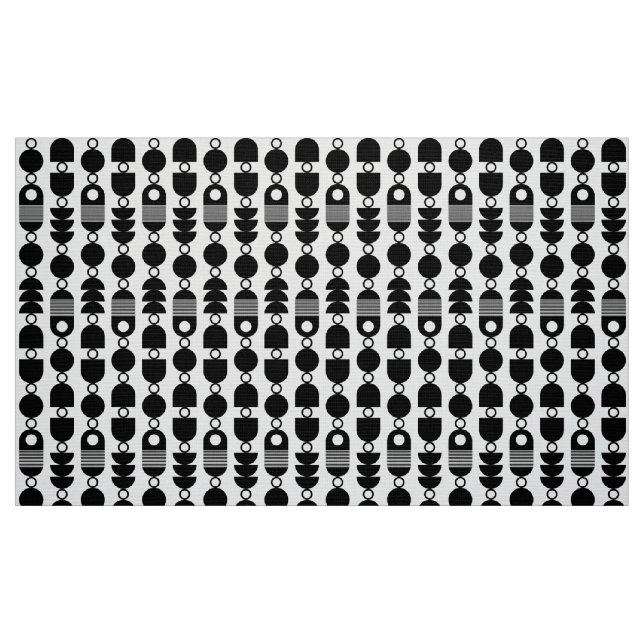 Tecido Abstrato 140823 - Preto (Fat Quarter)