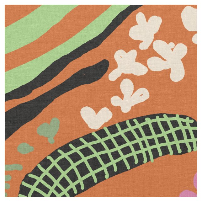 Tecido Abstrato Art Panting (Detalhe)