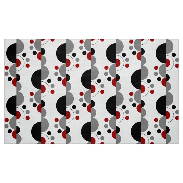 Tecido Abstrato Crescents 01 - Ruby Red (Fat Quarter)