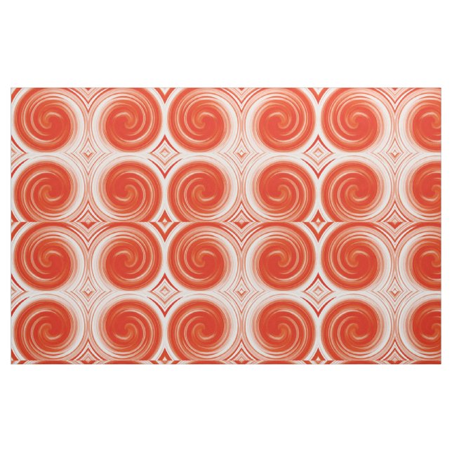 Tecido Abstrato de Arte Laranja Moderna (Fat Quarter)