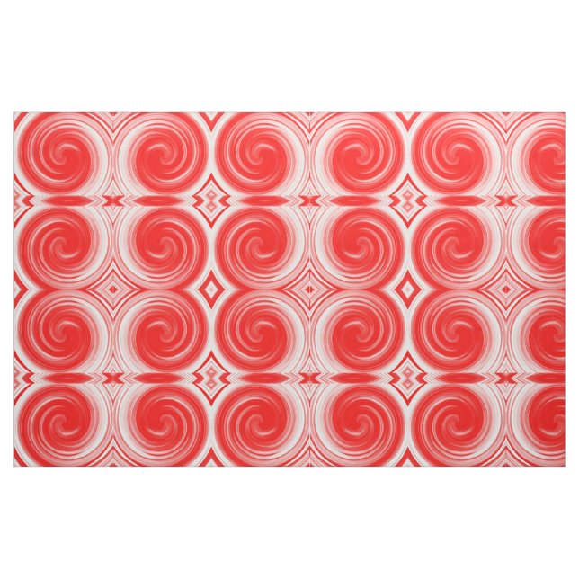 Tecido Abstrato de Arte Vermelha Moderna (Fat Quarter)