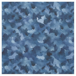 Tecido Abstrato de Confetti Azul