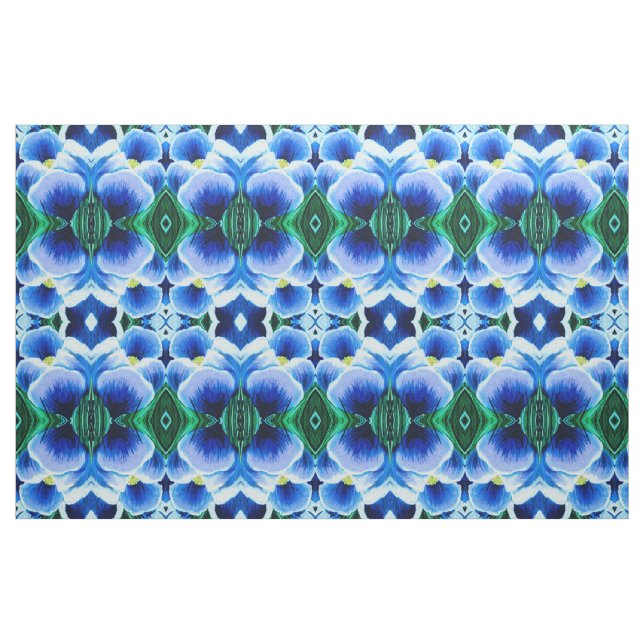 Tecido Abstrato de Crocus Azul solteiro (Fat Quarter)