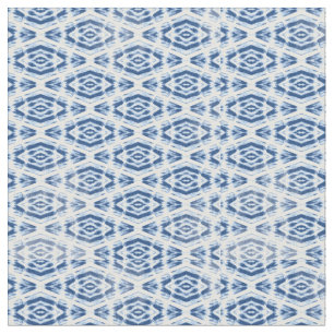 Tecido Abstrato do Torção Azul Shibori