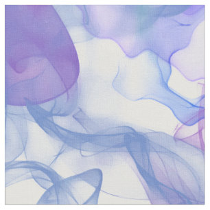 Tecido Abstrato Fumar em Pinks e Blues roxos