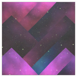 Tecido Abstrato Geométrico Galaxy Chevron Burgundy Rosa