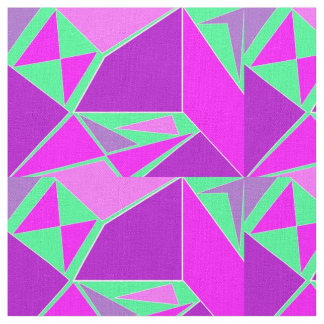 Tecido Abstrato gráfico - design verde roxo (Detalhe)