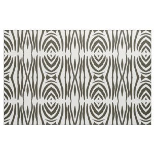 Tecido abstrato Impressão de faixa branca branca-z