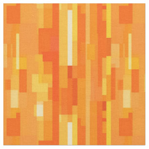 Tecido Abstrato Laranja e Amarelo
