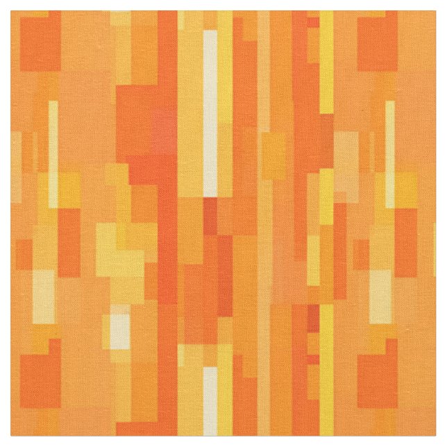 Tecido Abstrato Laranja e Amarelo (Detalhe)