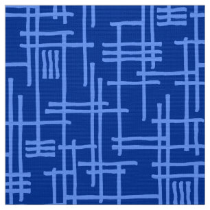 Tecido Abstrato Lines 120923 - Baby Blue on Marinho Blue