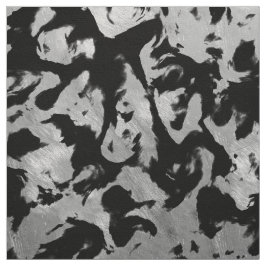 Tecido Abstrato Magia - Preto Prateado