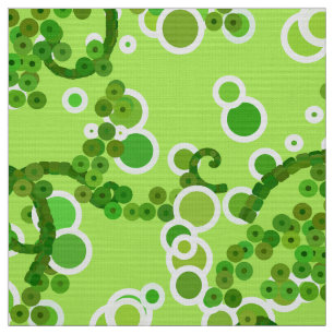 Tecido Abstrato moderno Confetti Impressão, Verde limão